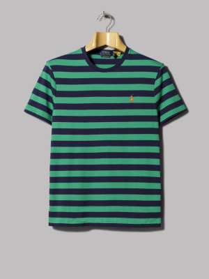 Polo Ralph Lauren Striped T-shirt (scarab Green / French Navy)