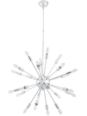 Gama Metal Chandelier Silver