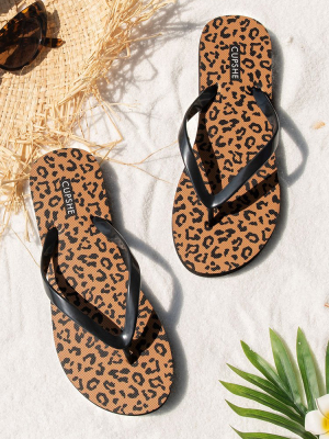 Wild Side Leopard Flip Flops