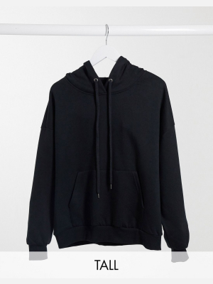 Vero Moda Tall Oversized Hoodie In Black