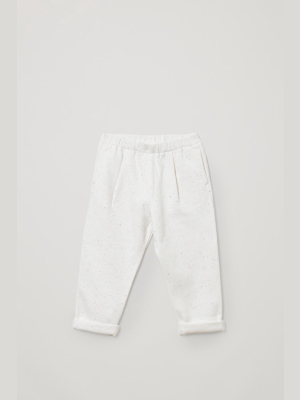 Speckled Organic Cotton Jersey Joggers