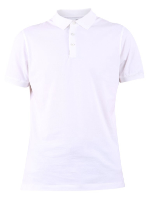 Brunello Cucinelli Ribbed Trim Polo Shirt