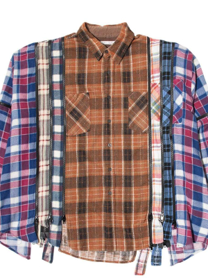 7 Cuts Zipped Wide Flannel Shirt Ss21 7