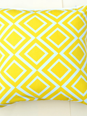 Yellow Diamonds Pillow Design By 5 Surry Lane