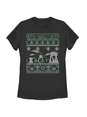 Women's Star Wars Ugly Christmas Hoth Sweet Hoth T-shirt