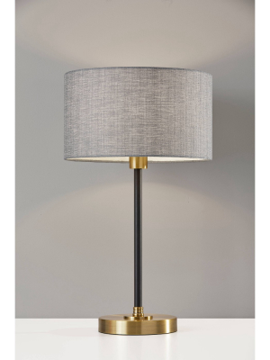 24" Bergen Collection Table Lamp Black - Adesso