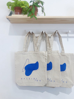 Kaleidos | Abstract Tote Blue