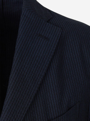Boglioli Striped Single-breasted Blazer