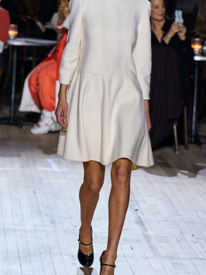 Trompe L'oeil Wool Dress