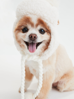 Abo Fuzzy Sherpa Dog Trapper Hat