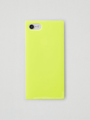 Idecoz Neon Yellow Iphone 7/8 Square Phone Case