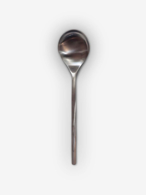 Due Matte Black Soup Spoon