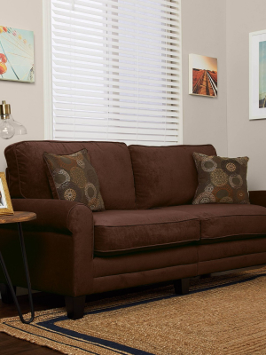 Serta Rta Copenhagen Collection 78" Sofa In Rye Brown, Cr43540pb