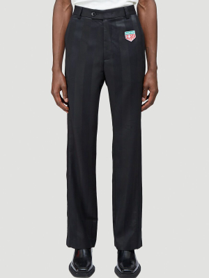 Martine Rose Krackel Striped Trousers