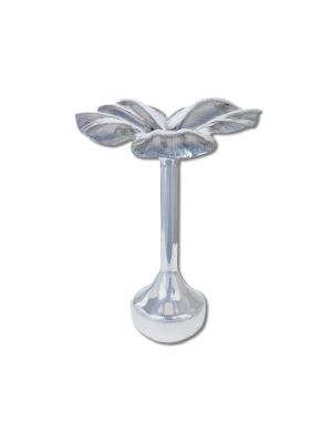 Nomi K Medium Silver Flower Vase