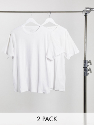 Pull&bear Join Life 2-pack T-shirt In White