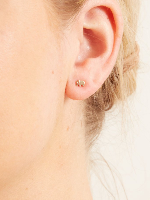 Elephant Studs In Yellow Gold
