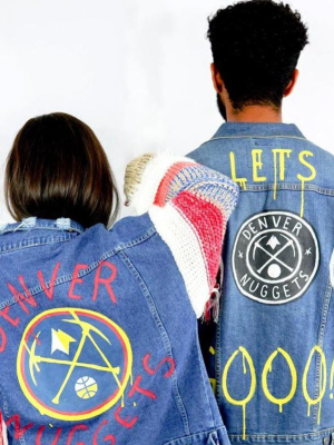 'go Nuggets' Denim Jacket - Men