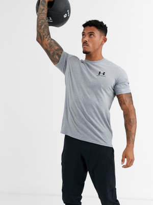 Under Armour Training Logo T-shirt In Gray