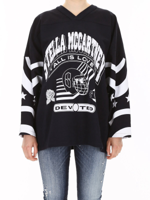 Stella Mccartney All Is Love Printed V-neck Sweatshirt