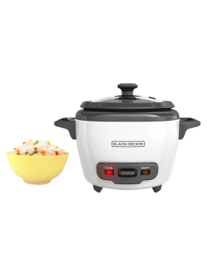 Black+decker 3 Cup Electric Rice Cooker - White Rc503