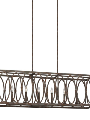 Patrice Collection 6 - Light Linear Chandelier