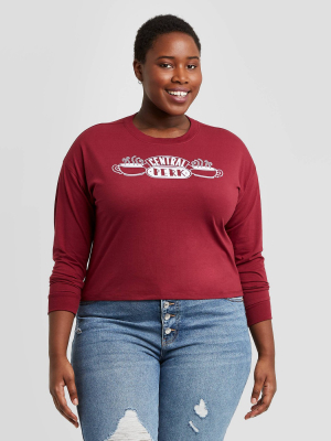 Women's Friends Central Perk Graphic Sweatshirt - Red