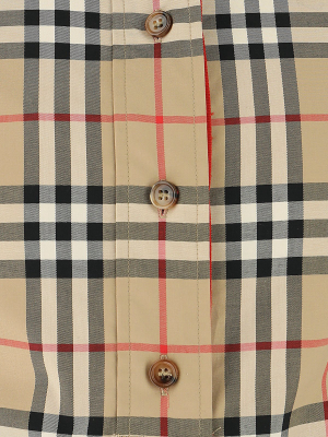 Burberry Checked Tie-waist Shirt Dress