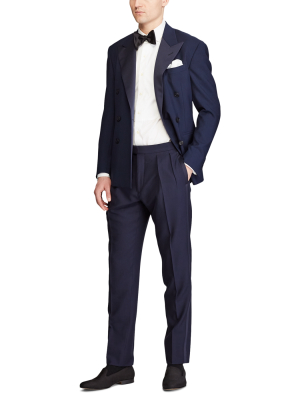 Pleated Tuxedo Trouser