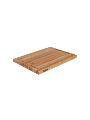 John Boos Block Au Jus 24 X 18 X 1.5 Inches Reversible Cutting/carving Board With Juice Groove And Hand Grips, Maple Wood