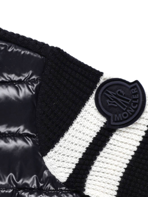 Moncler Enfant Quilted Panel Knit Jacket