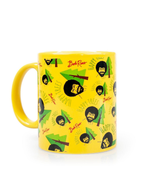 Surreal Entertainment Bob Ross Collectibles | Bob Ross Happy Trees Mug | Yellow