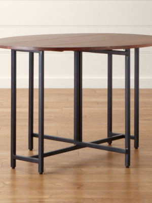Origami Drop Leaf Oval Dining Table