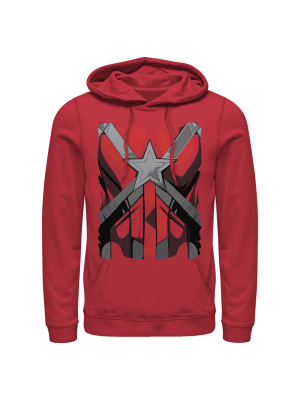 Men's Marvel Black Widow Guardian Costume Pull Over Hoodie