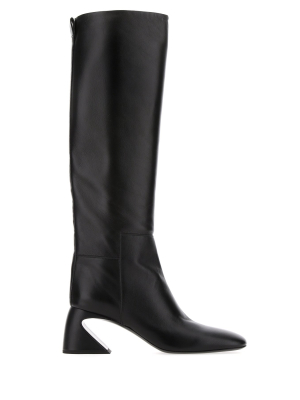 Jil Sander Sculpted Heel Knee-high Boots