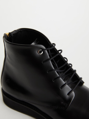 Menara High Leather Zip Boot