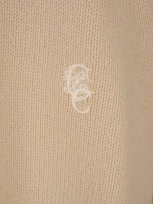 Chloé Logo Embroidered Knit Sweater