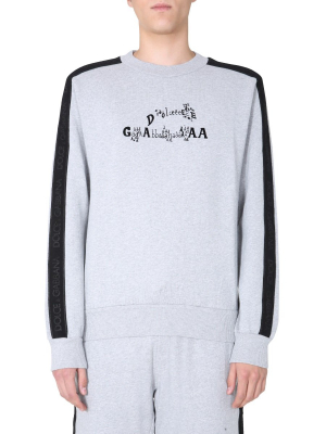 Dolce & Gabbana Logo Print Crewneck Sweatshirt