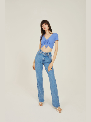 Gathered Cropped Top Trf