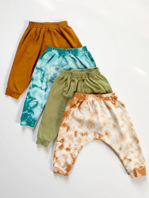 Organic Harem Pants - Moss