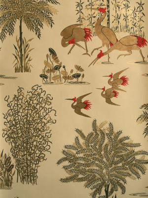 Jagmandir Wallpaper In Beige And Gold From The Sariskar Collection By Osborne & Little