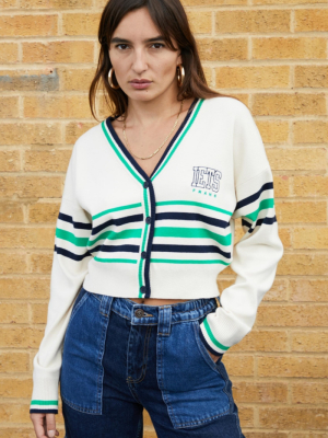 Iets Frans... Varsity Stripe Cardigan