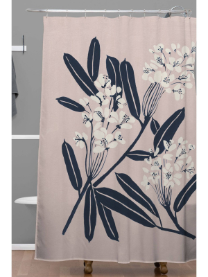 Megan Galante Boho Botanica Shower Curtain Brown - Deny Designs