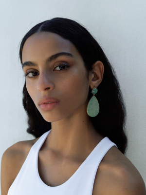 Crackled Stone Earrings