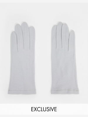 My Accessories London Exclusive Gloves Gray