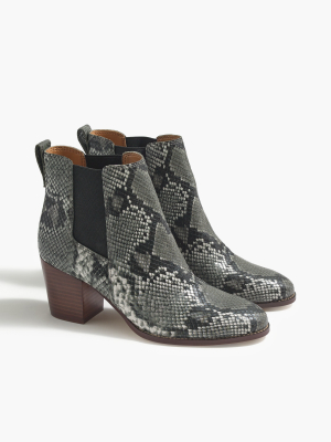 Snakeskin-print Rory Heeled Boots