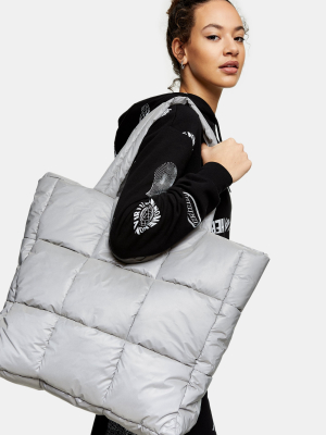 Casa Silver Puffer Bag