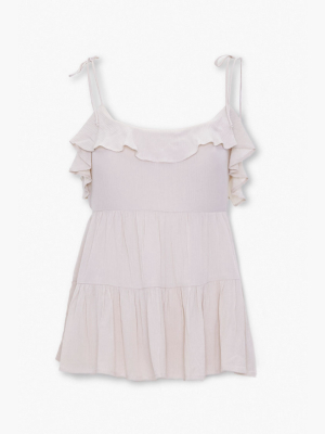 Ruffled Tie-strap Cami