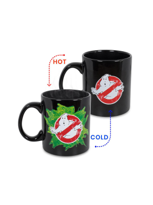 Just Funky Ghostbusters Logo Ectoplasm Heat-changing Ceramic Coffee Mug | Holds 20 Ounces