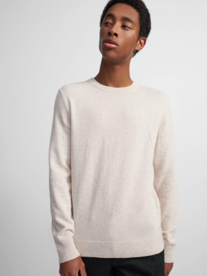 Crewneck Sweater In Donegal Cashmere